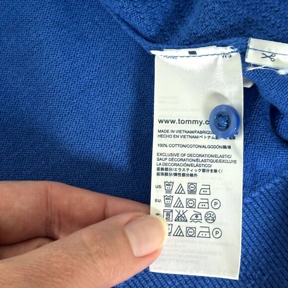 Tommy Hilfiger Blue Cardigan Womens Small Preppy Casual 4th of July - Picture 4 of 7